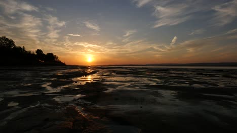 Canada-Bay-Of-Fundy-Grand-Pre-Evangeline-Beach-Late-Sunset-Time-Lapse-1-Minute