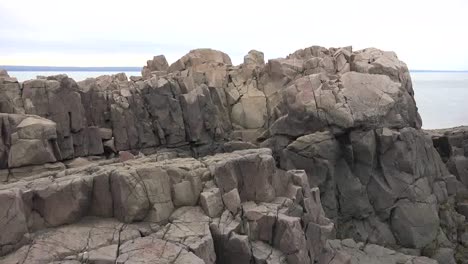 Canadá-Nueva-Escocia-Rocas-Con-Bahía-De-Fundy-Vista