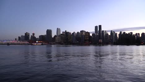 Kanada-Vancouver-Wasser-Und-Skyline