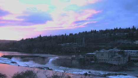 Oregon-Falls-Sunset-4k