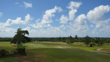 Amerikanisch-samoa-Golfplatz-Und-Wolken