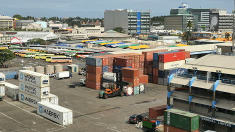 Fiji-Suva-Moving-Cargo-On-Dock