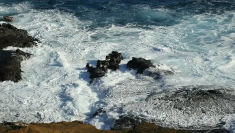 Oahu-Dramatic-Detail-Of-Waves-On-Rocks.Mov