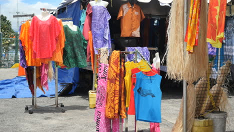 Samoa-Colorful-Clothes-In-Market