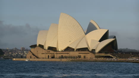 Australia-Sydney-Opera-House-With-Small-Boat-And-Bird
