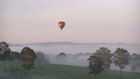 Australien-Yarra-Valley-Sonnenaufgang-Ballon-Zeitraffer