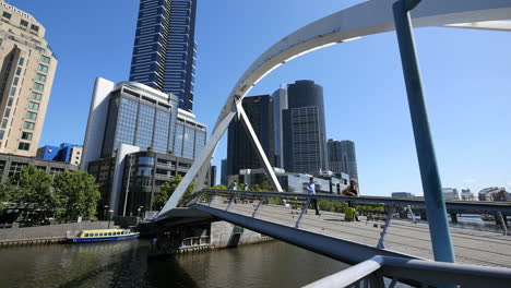 Australia-Melbourne-Foot-Bridge-Over-Yarra-River