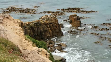 New-Zealand-Shag-Point-Rocks-And-Waves