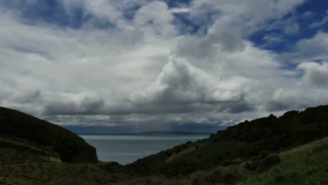 Neuseeland-Wolken-Vom-Nugget-Point-Road-Zeitraffer