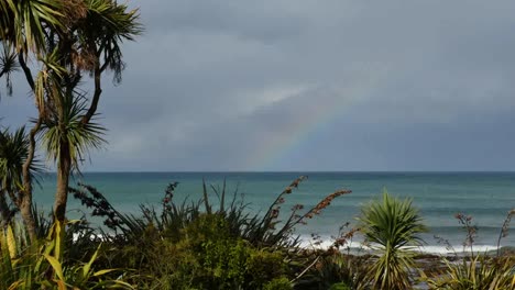 New-Zealand-Faint-Rainbow-At-Kaka-Point.Mov