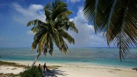 Aitutaki-Mujeres-Debajo-De-La-Palma