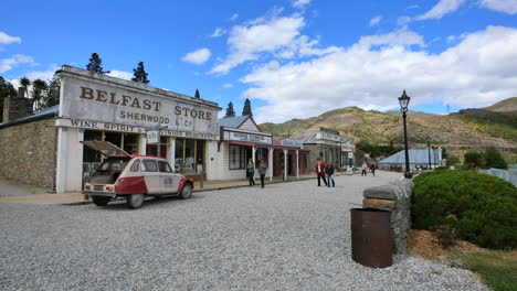 New-Zealand-Old-Cromwell-Town-With-Tourists