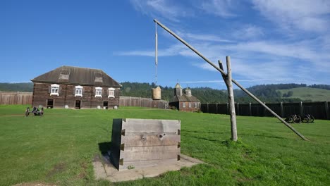California-Fort-Ross-Russian-Fur-Trading-Post-Well-And-Church