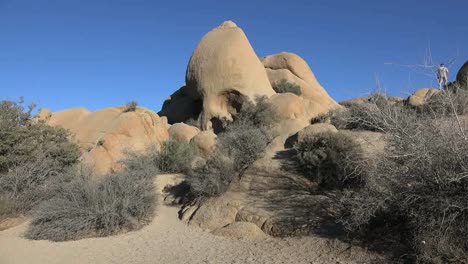 Kalifornien-Joshua-Tree-Skull-Rock-Mit-Sandweg