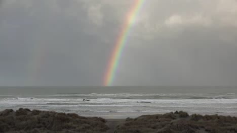 Oregon-Küste-Regenbogen-über-Dem-Meer-Sound