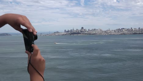 California-Hands-Hold-Camera-To-Shoot-San-Francisco