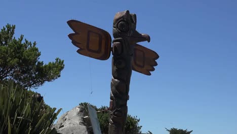 Oregon-Bandon-Totem-Against-Sky-Zoom-In