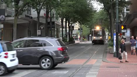 Oregon-Portland-Straßenbahn-Kommt