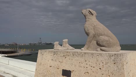 Texas-Corpus-Christi-Statue-Des-Hundes