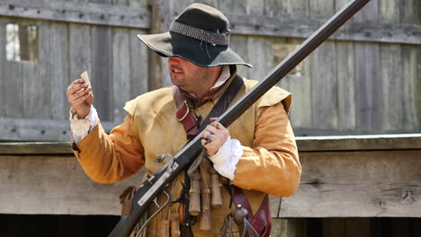 Virginia-Jamestown-Waffenladendemonstration