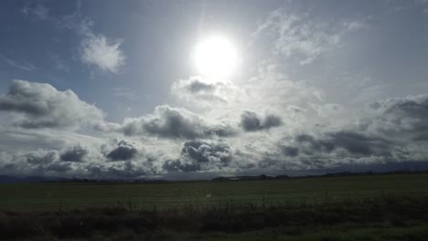 Oregon-Sun-From-Moving-Car