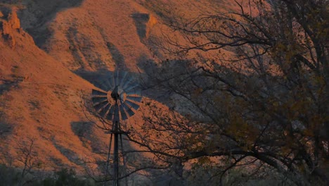 Texas-Big-Bend-Windmill-In-Evening-Sam-Nail-Ranch
