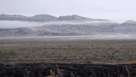 Texas-Western-Landscape-With-Low-Clouds-And-Hills