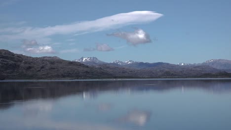 Chile-Canal-Sarmiento-Fjord-With-Reflections-And-Cloud