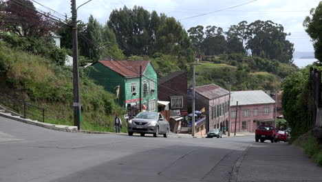 Chile-Chiloe-Chonchi-Looking-Down-Street