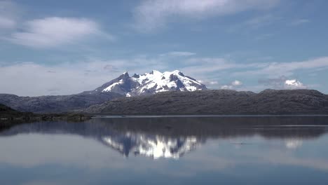 Chile-Mount-Burney-Volcano-With-Reflection