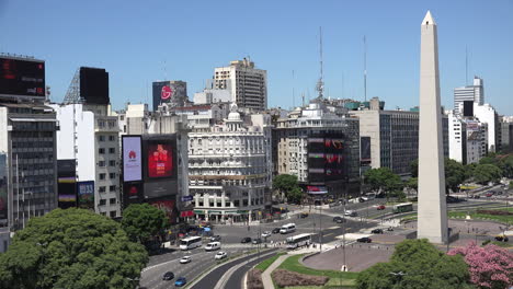 Argentina-Buenos-Aires-Lapso-De-Tiempo-Rápido-El-9-De-Julio-Avenida