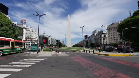 Argentinien-Buenos-Aires-Straße-Zeitraffer