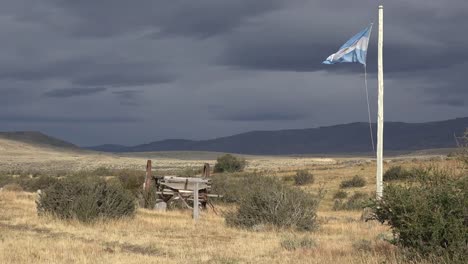 Argentina-Patagonia-Dark-Sky-And-Flag