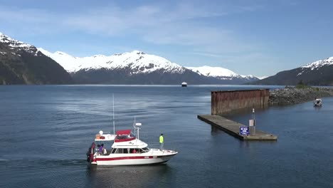 Alaska-Boat-Enters-Whittier-Harbor-Pan