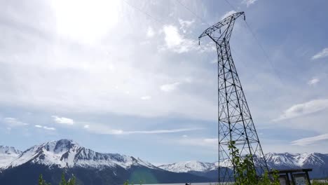 Alaska-Electric-Power-Transmission-Tower-Along-Fjord-Tilt-Up