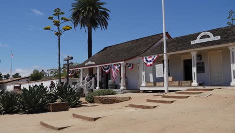 California-San-Diego-Old-Town-Printing-Office-With-Tourists