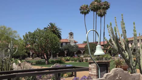 California-San-Juan-Capistrano-Mission-Courtyard-Bell-Tower-Camino-Real-Bell