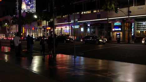 California-Hollywood-Boulevard-At-Night