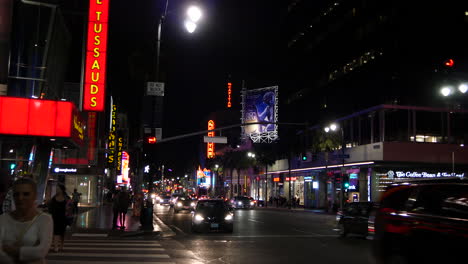 California-Los-Angeles-Busy-City-Street-At-Night