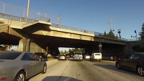 California-Los-Angeles-Driving-Under-A-Throughway