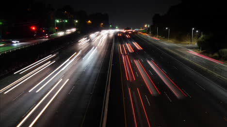 California-Los-Angeles-Fast-Time-Lapse-At-Night-Of-A-Highway