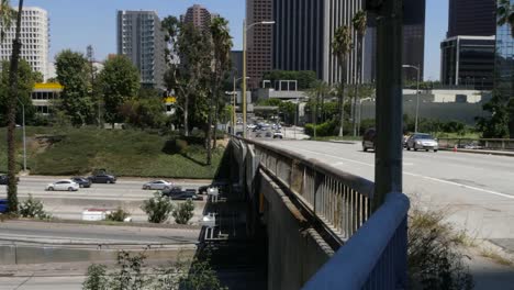 California-Los-Angeles-Highway-And-Bridge-With-Cars