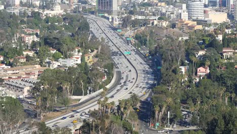 California-Los-Angeles-Throughway-And-Distant-City