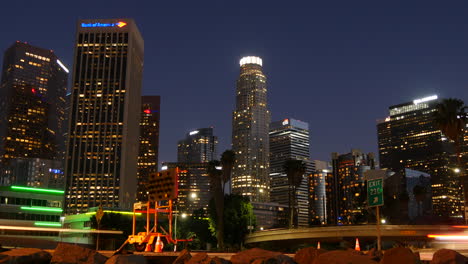Los-Angeles-Lichter-In-Gebäuden-An