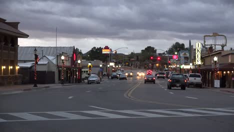 Arizona-Wickenburg-Main-Street-In-Evening-Time-Lapse