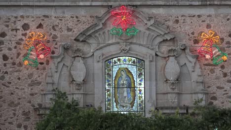 Mexico-Arandas-Virgin-Of-Guadalupe-On-Church