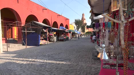 Mexico-Atotonilco-Street-With-Sales-Stands