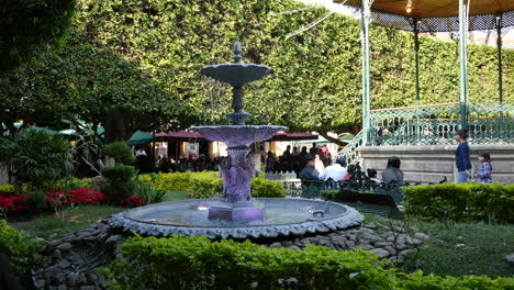 Mexico-Guanajuato-Fountain-And-Bandstand