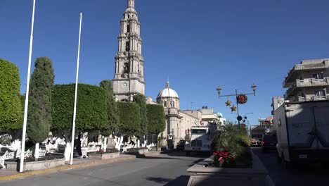 Mexico-San-Julian-Traffic-And-Church
