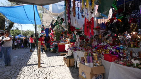 Mexiko-San-Miguel-Markt-Sonne-Und-Schatten